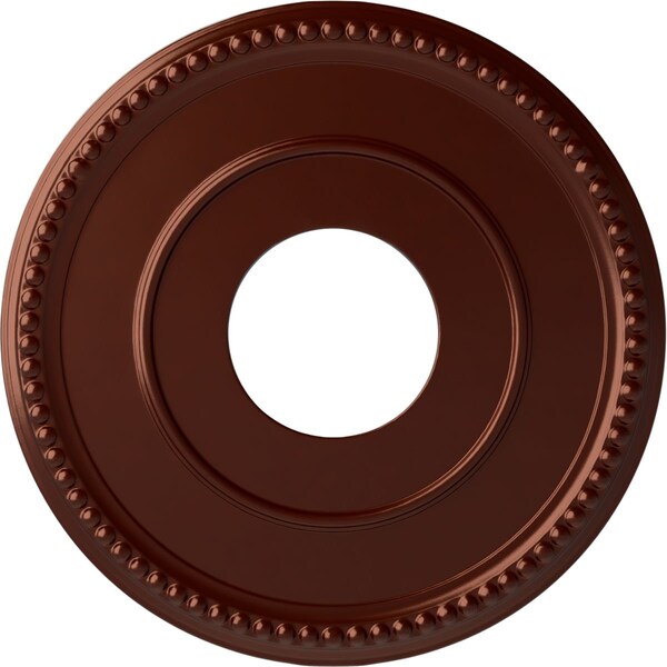 Ekena Millwork Bradford Ceiling Medallion (Canopies up to 6 5/8"), 12 1/2"OD x 3 7/8"ID x 3/4"P, Antique Copper CM12BRACS - main